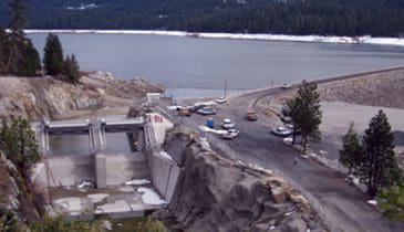 L.L. Anderson Dam, New Spillway